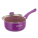 Wonderchef Cookware Wonderchef Royal Velvet Sauce Pan With Lid 18cm  (Purple)